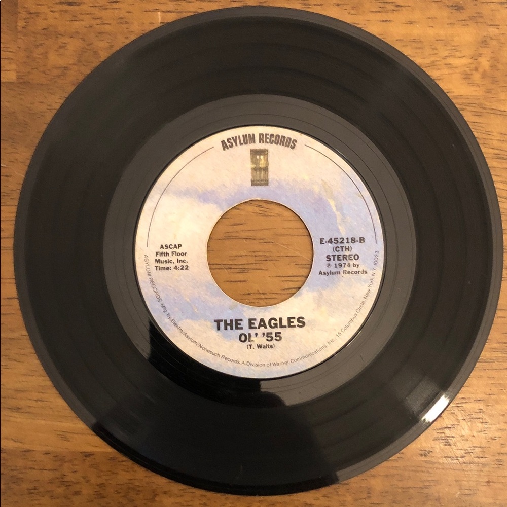 The Eagles Vinyl 45 Record Best of My Love/Ol’ ‘55